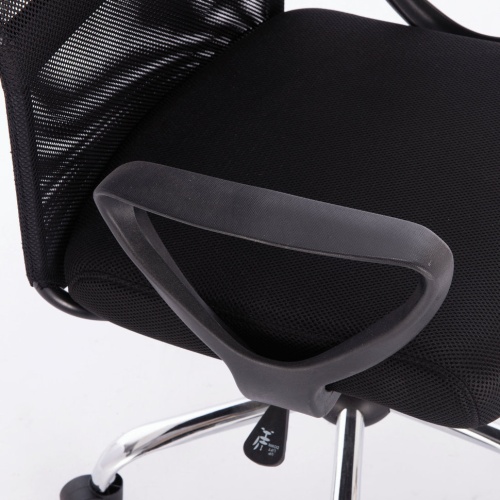 Кресло офисное Brabix Tender MG-330 сетка/ткань/кожзам, черное 531845 фото 6
